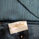 Gray Color Glace Cotton Suit With Chiffon Dupatta