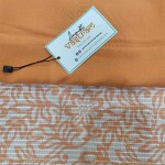 Orange Muslin Suit with MulMul Dupatta Online